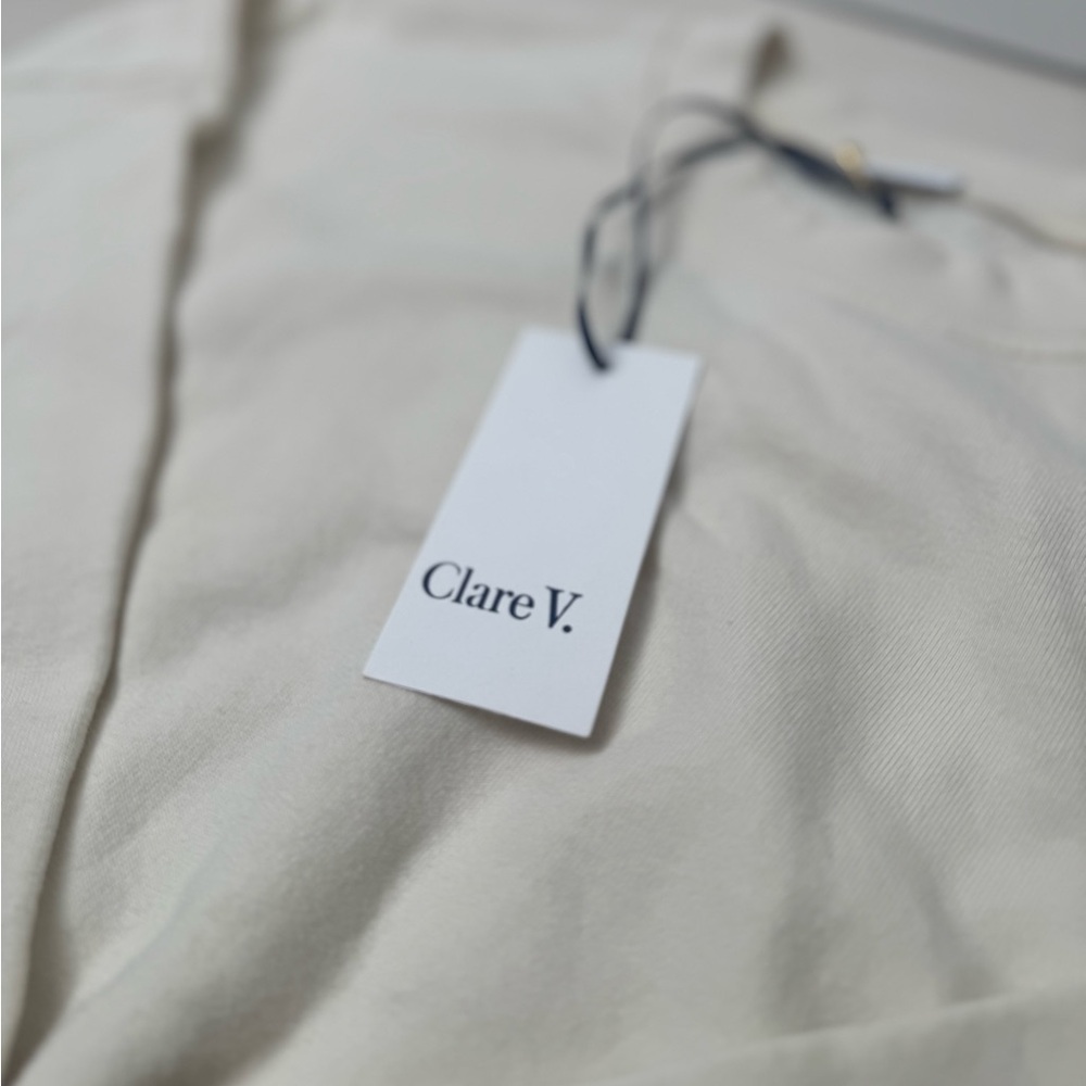 Clare V. Fringe Cream Sweatshirt - Picture 3 of 7